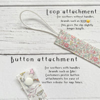 Personalised Pink Dummy Clip