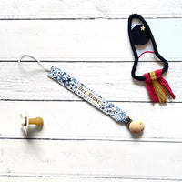 Personalised Blue Starry Dummy Clip