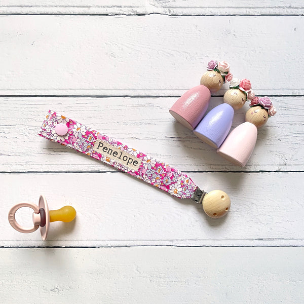 Personalised Daisy Dummy Clip